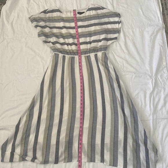 Jessica Howard EUC Linen Blend Beachy/Boho Tie Waist Striped Sundress, size 12 - Picture 9 of 9